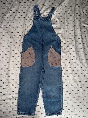 Zara Blue Denim Kids Overalls with Price Tag